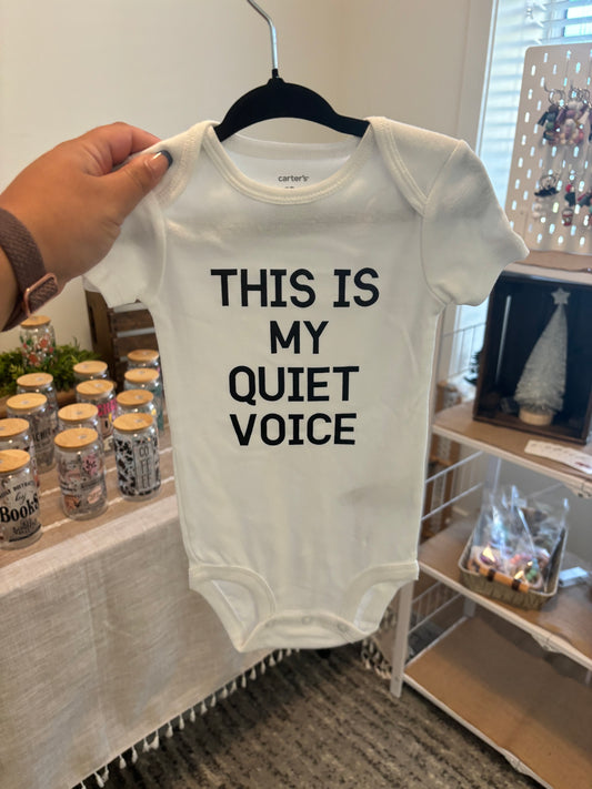 This Is My Quiet Voice Bodysuit