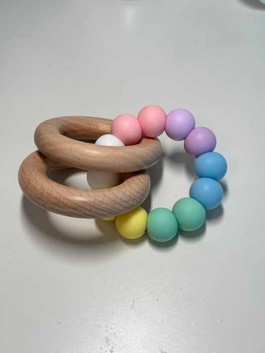 Rainbow Pastel Teether